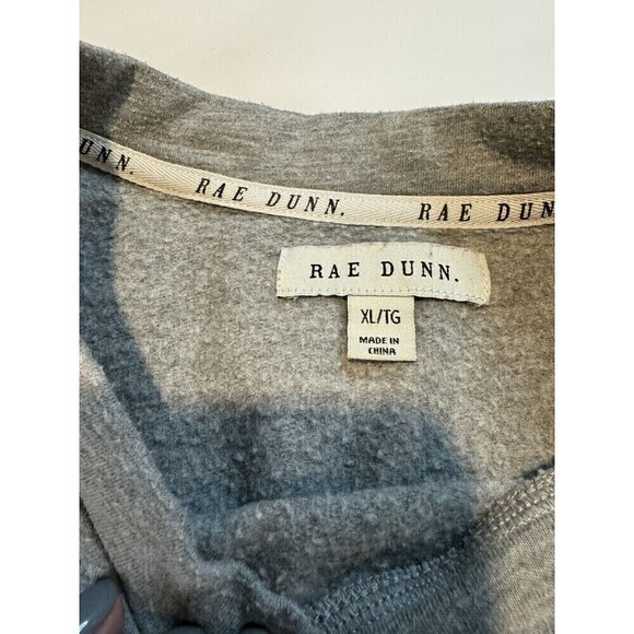 Rae Dunn LOVE Sweatshirt Crew Pullover Gray Valentines Day XL - Picture 2 of 6